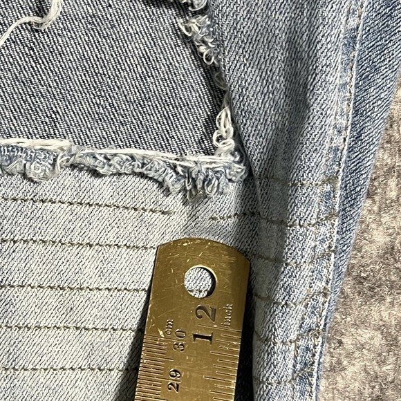 Rag & Bone Skinny Jeans Womens 29 Blue Ripped Distressed Denim Light Wash - Picture 13 of 16